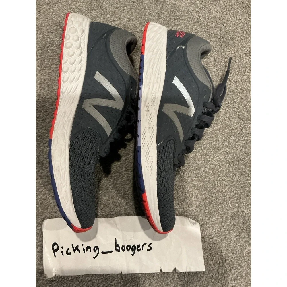 New Balance Women Fresh Foam Zante V4 Running Shoe size 6.5 Gunmetal/Arctic Fox